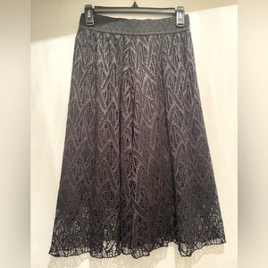 Black Lace Skirt LulaRoe Women’s XS